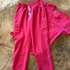 Shocking Pink Fig Scrubs